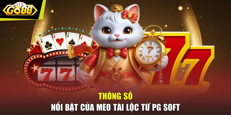 Thông số nổi bật của Mèo Tài Lộc từ PG SOFT
